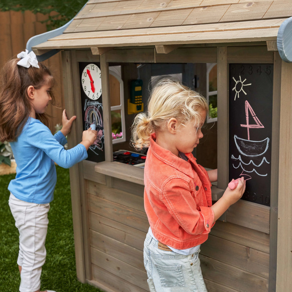 Wooden Outdoor Playhouse with Kitchen T286228