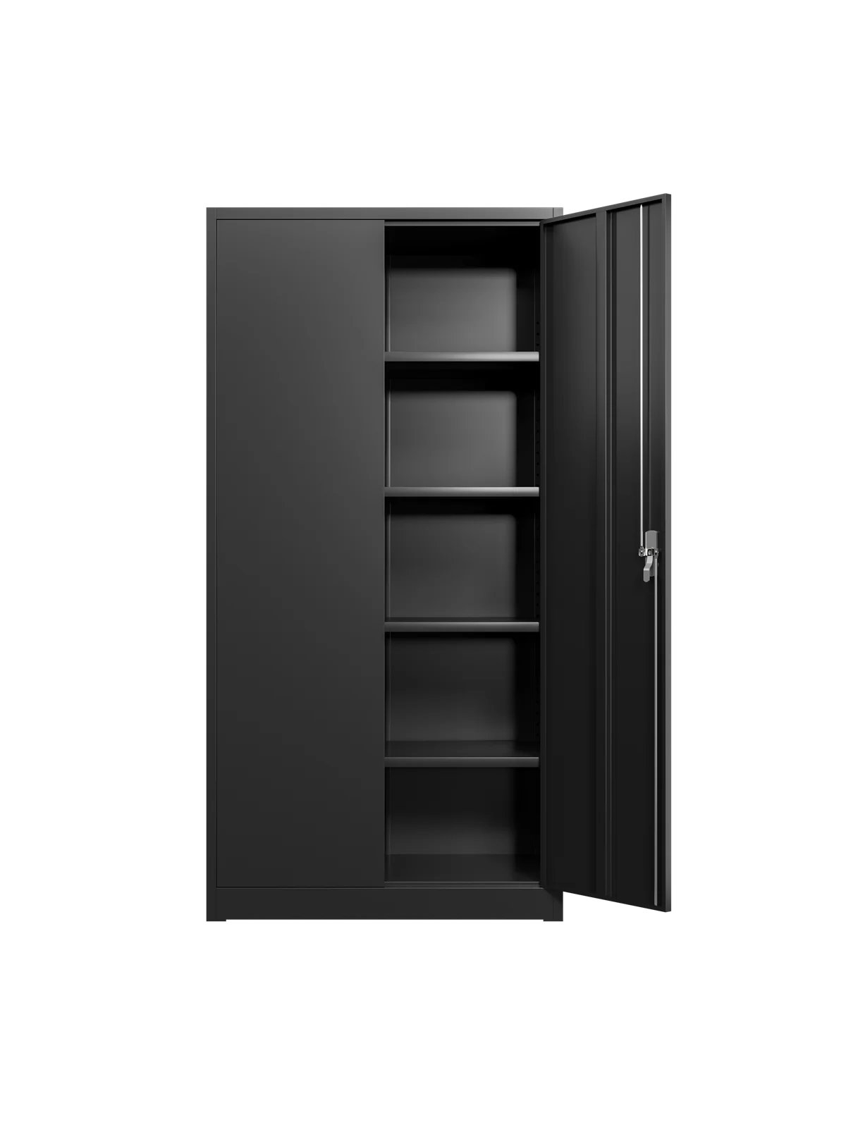 Metal Garage Storage Cabinet with 4 Shelves and Locking Doors W464