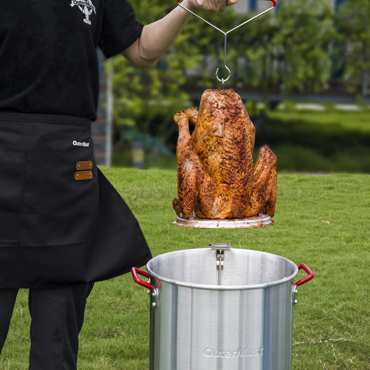 30 QT Turkey Fryer with Basket and Burner Set R74336
