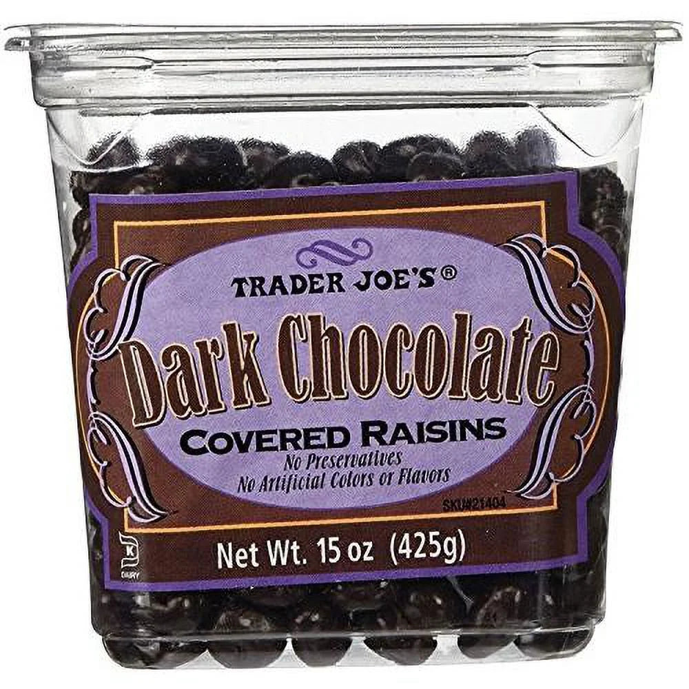 Dark Chocolate Almonds Butter Cups And Raisins A8224