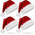 4 Pack Velvet Santa Hat F21454