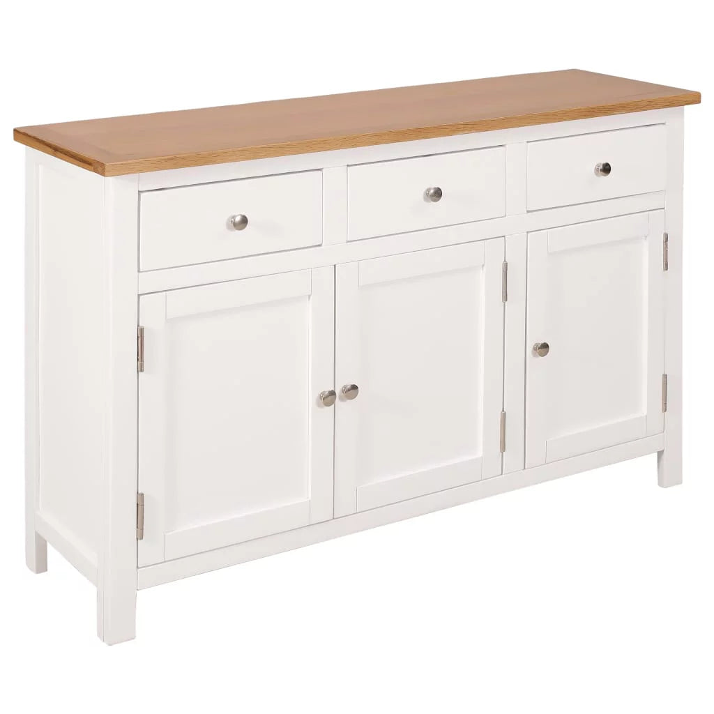 Wooden Sideboard Storage Cabinet with 3 Drawers and 2 Cabinets D98210