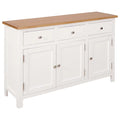 Wooden Sideboard Storage Cabinet with 3 Drawers and 2 Cabinets D98210