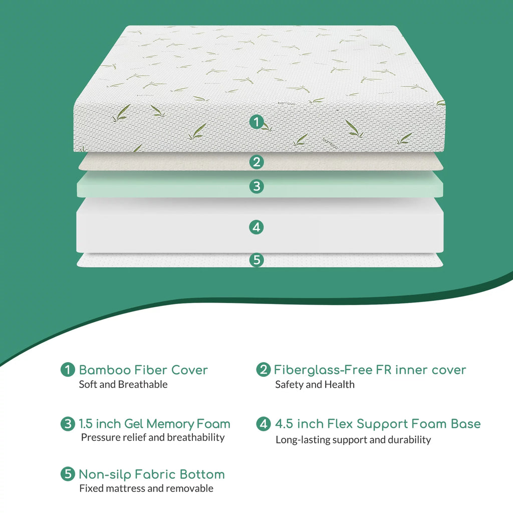 6 inch Memory Foam Twin Mattress D89288