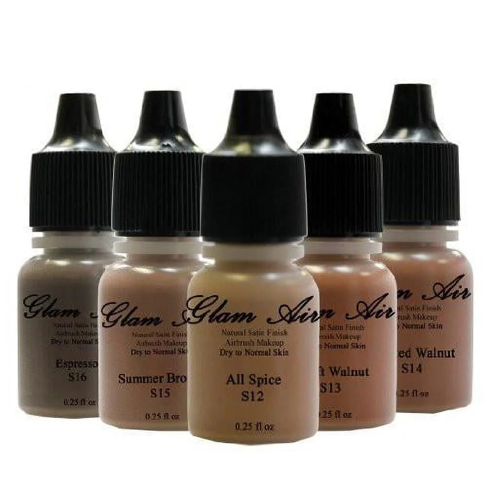 Water-based Foundation 0.50 Fl. Oz. 5 Assorted Dark Satin Shades I73138