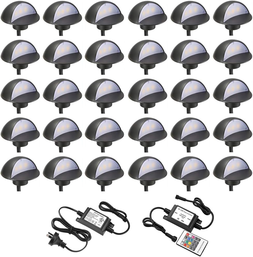 10 Pack Low Voltage Warm White LED Deck Lights K732