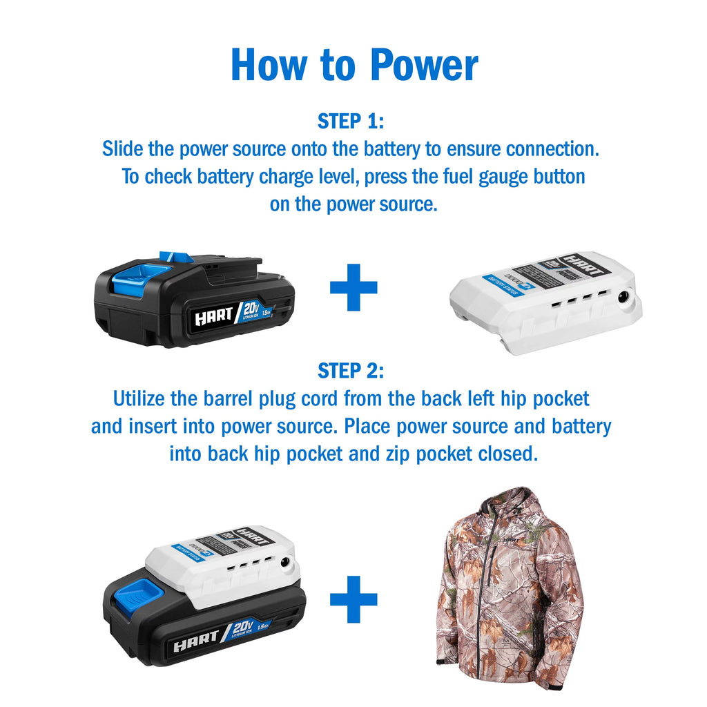 20-Volt Heated Jacket Kit Camouflage Medium I5075