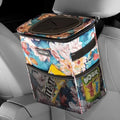 Black 2 Gallon Car Trash Can with Lid and Storage Pockets A5629