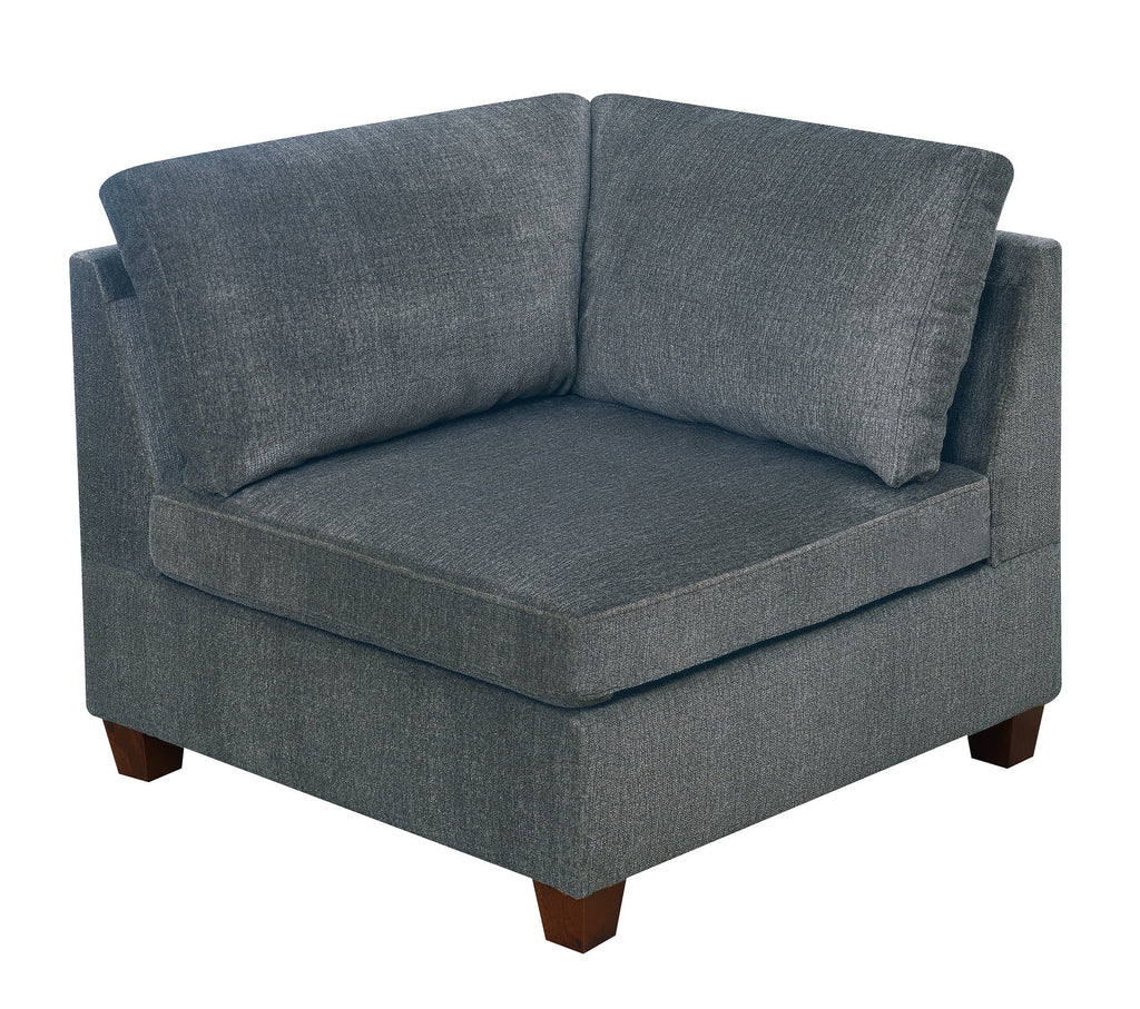 Grey Chenille Modular Sofa Set 8pc X1914