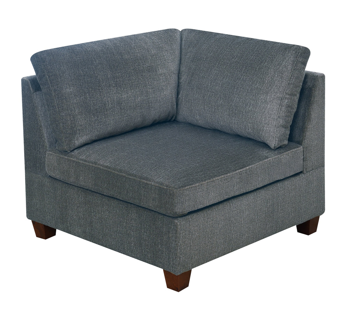 Grey Chenille Modular Sofa Set 8pc X1914