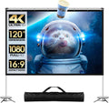 120 inch Portable Projector Screen with Stand and Carry Bag P675539