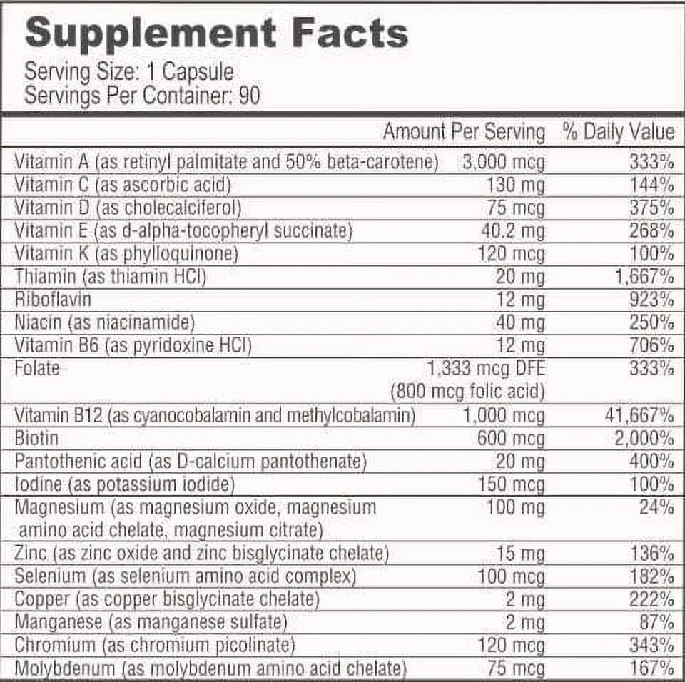 Capsules 3-Month Supply Multivitamin Calcium Citrate Soft Chews M715194