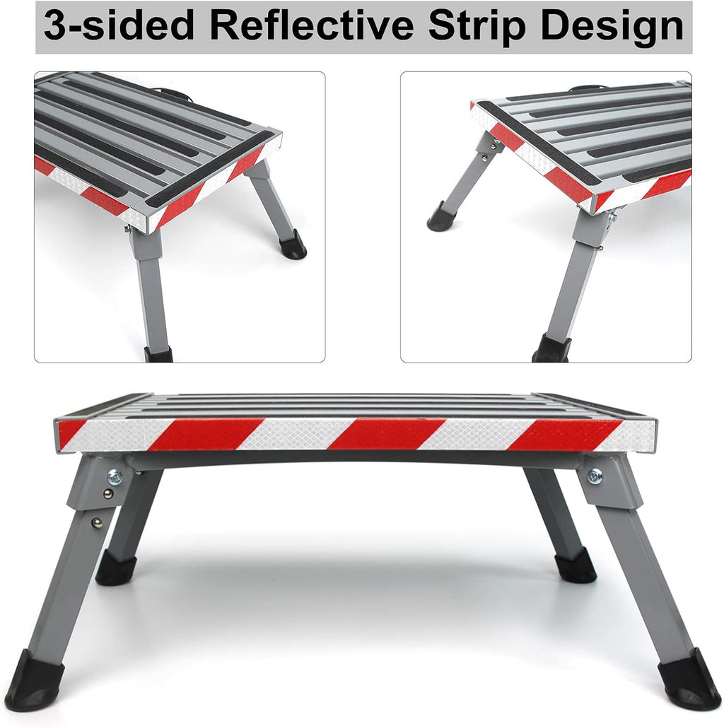 Folding RV Step Stool with Anti-Slip Surface N296778