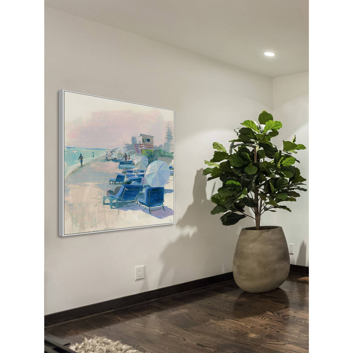 Handmade Framed Print on Canvas 48 x 48 Z2967