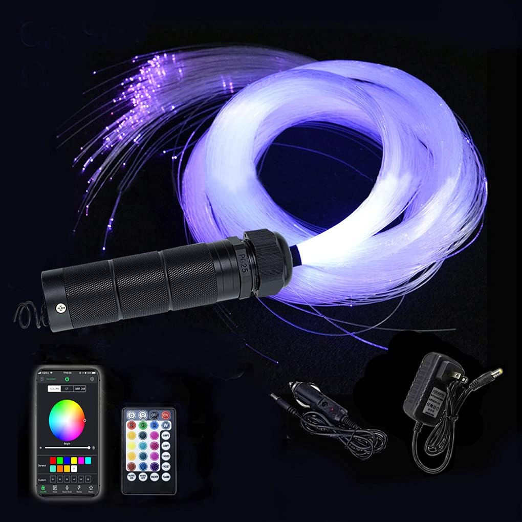 Bluetooth RGBW LED Fiber Optic Shooting Star Ceiling Light Kit X67398