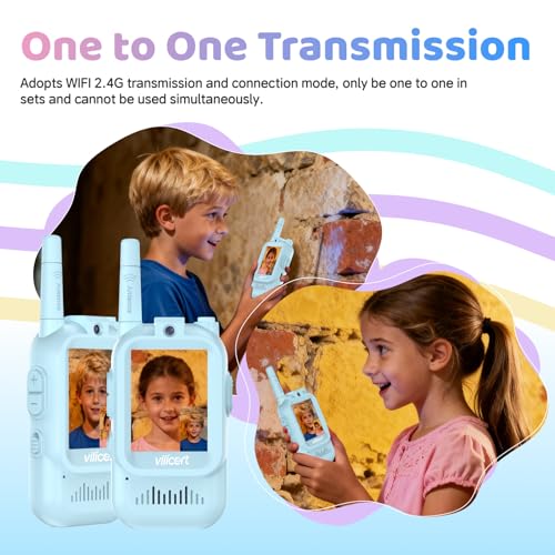 2 Pack Walkie Talkies with Screen D601064