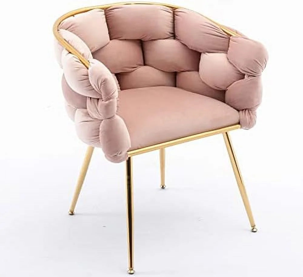 Velvet Accent Chair with Gold Legs Q833