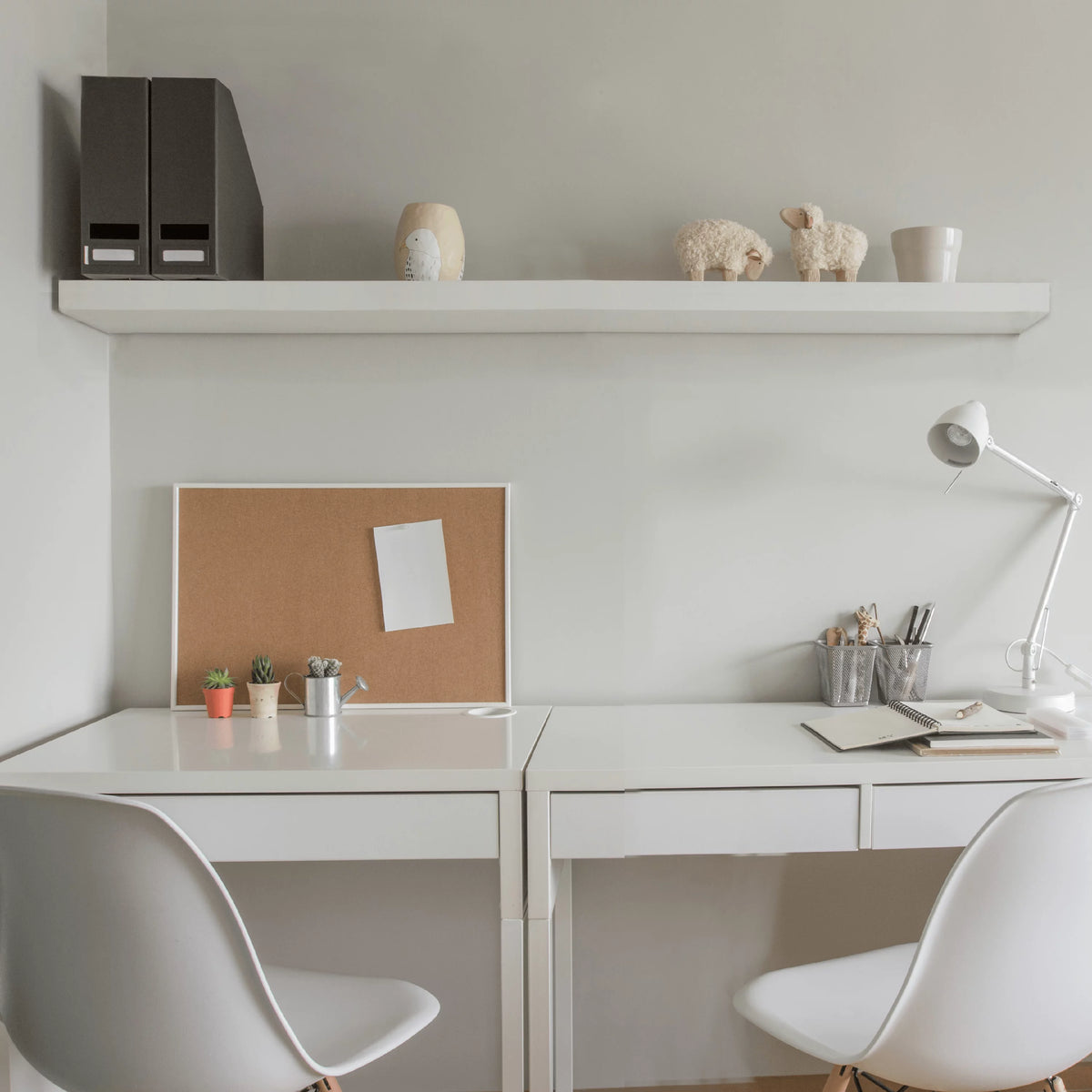 White Floating Wall Shelf M5799