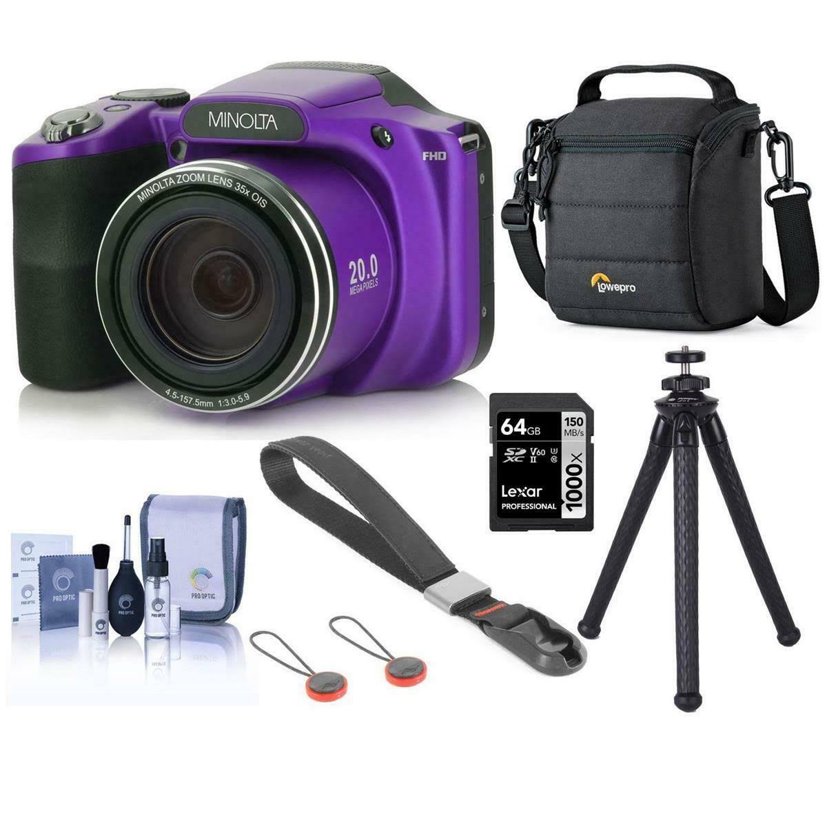 20MP 1080p HD Bridge Digital Camera Purple J665231