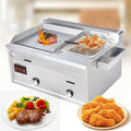 2 Burners Stainless Steel Commercial Gas Griddle W9631