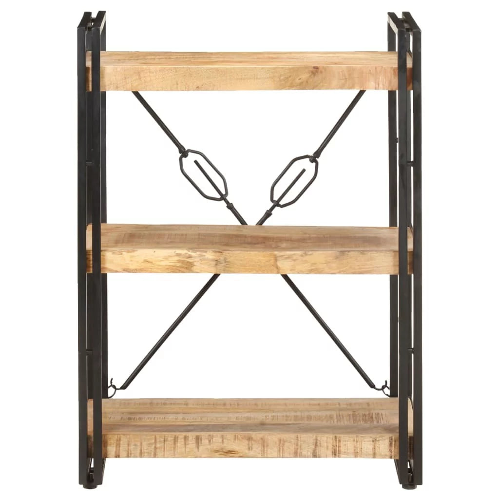3 Tier Solid Mango Wood Bookcase P392517