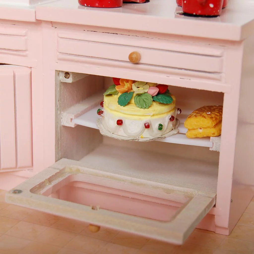 Birch Wood 12 Scale Miniature Kitchen Furniture A31187