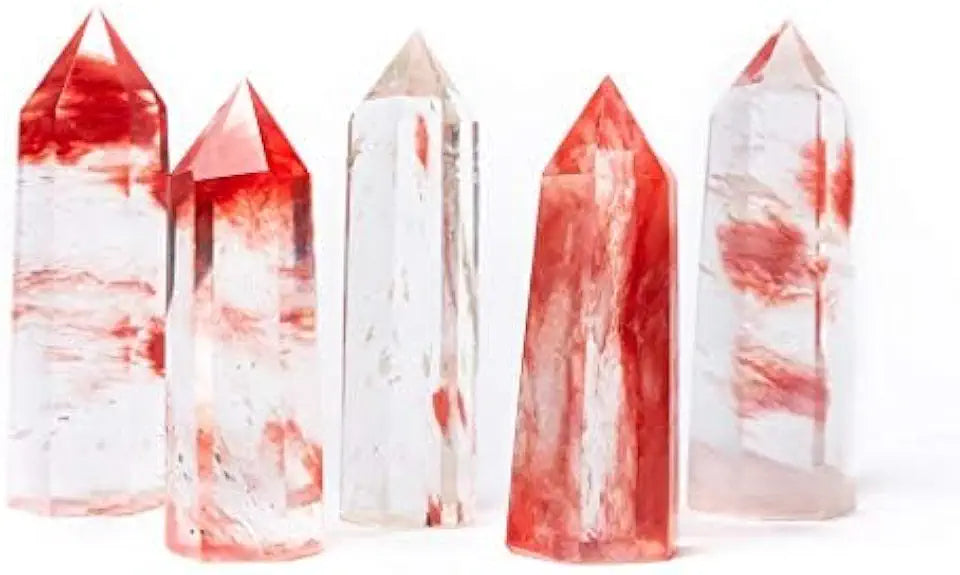 Cherry Quartz Point Red 3 LB Single Point Healing Crystal Tower H276