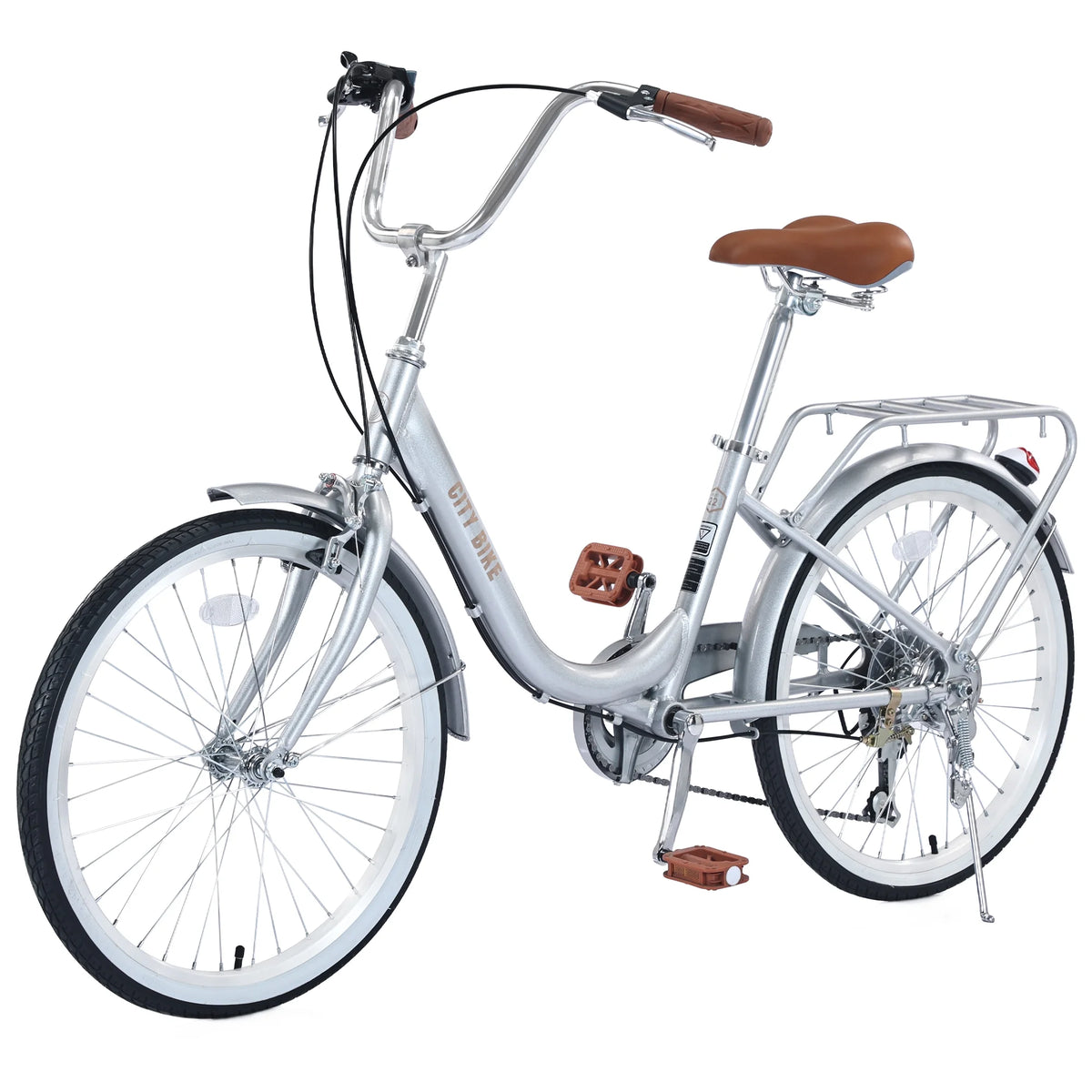 22 Aluminum Alloy 7 Speed Purple City Bike H136