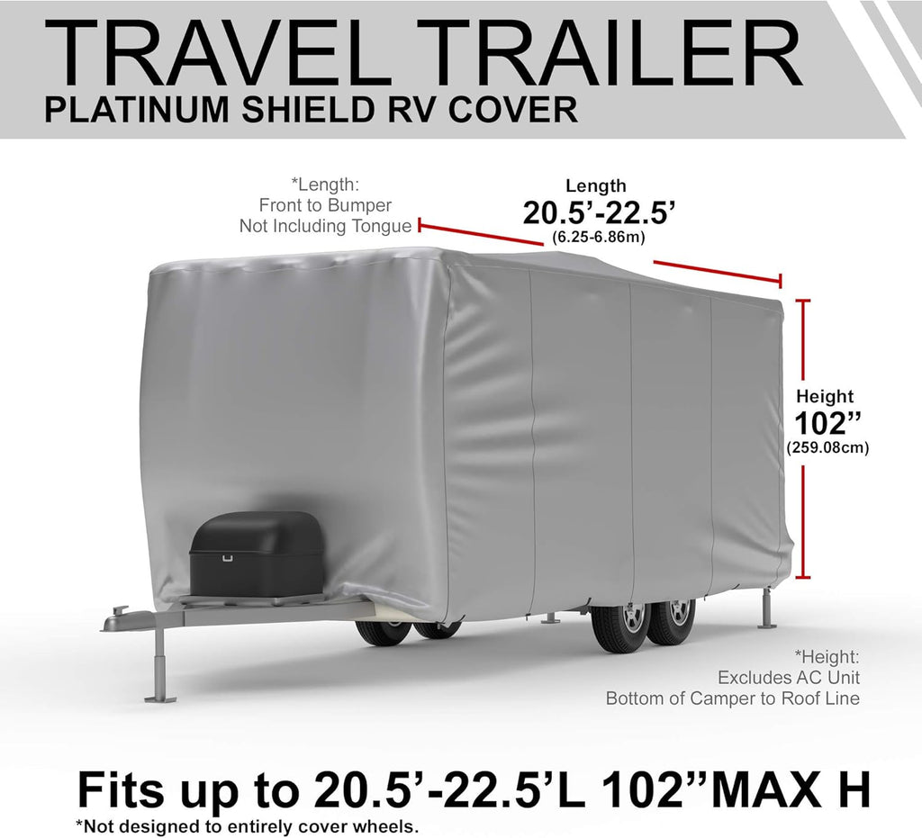 Weatherproof RV Cover for 18.5' - 20.5' Travel Trailer D274670
