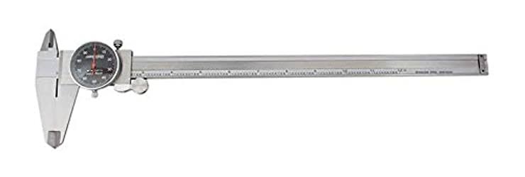 0-12'' by 0.001'' Stainless Steel Dial Caliper G1624