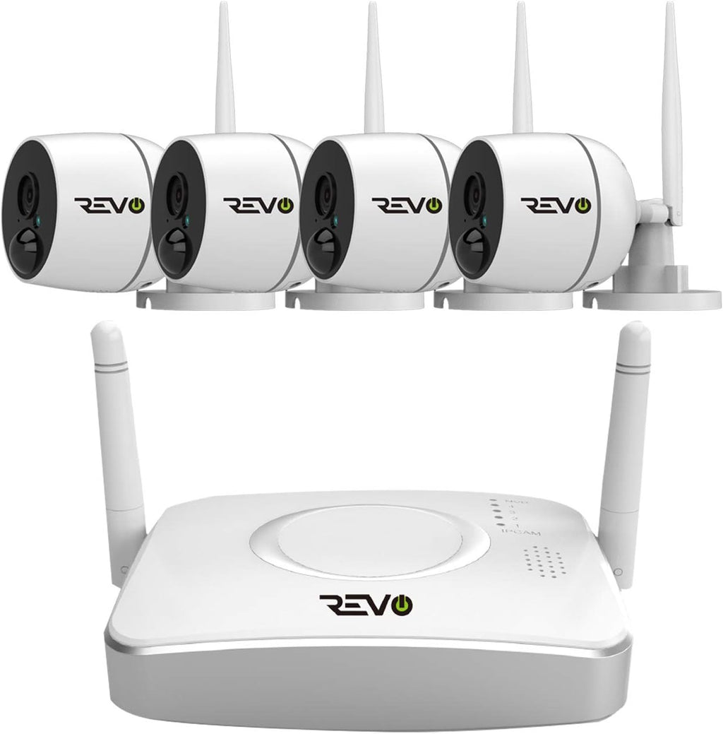 4CH Wireless NVR Security System with 1TB HDD & 4X 1080p Cameras J58306