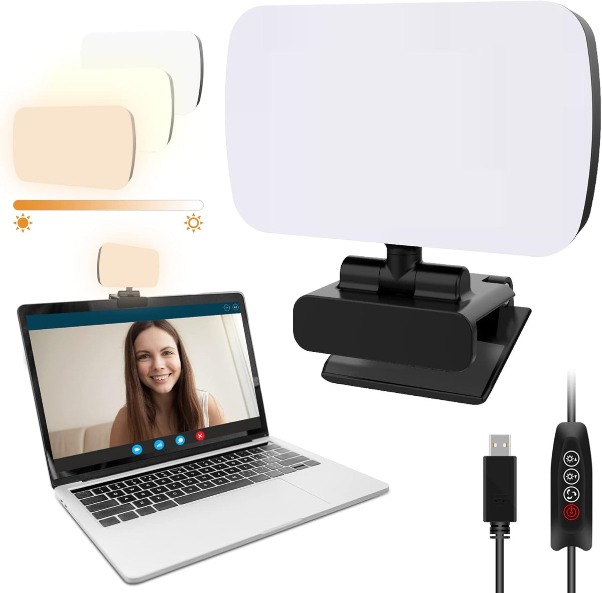 Video Conference Lighting with 3 Light Modes V984723