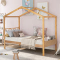 Twin Size Wood House Bed with Storage Space E850083