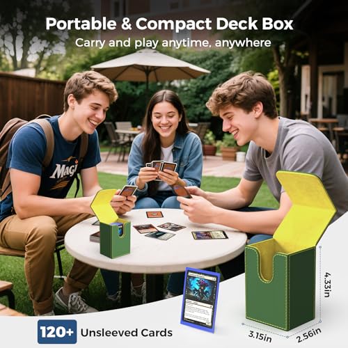 Black Grey Trading Card Storage Box with Portable Handle L850210