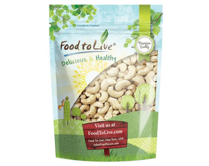 Raw Whole Cashews 18 lbs W858