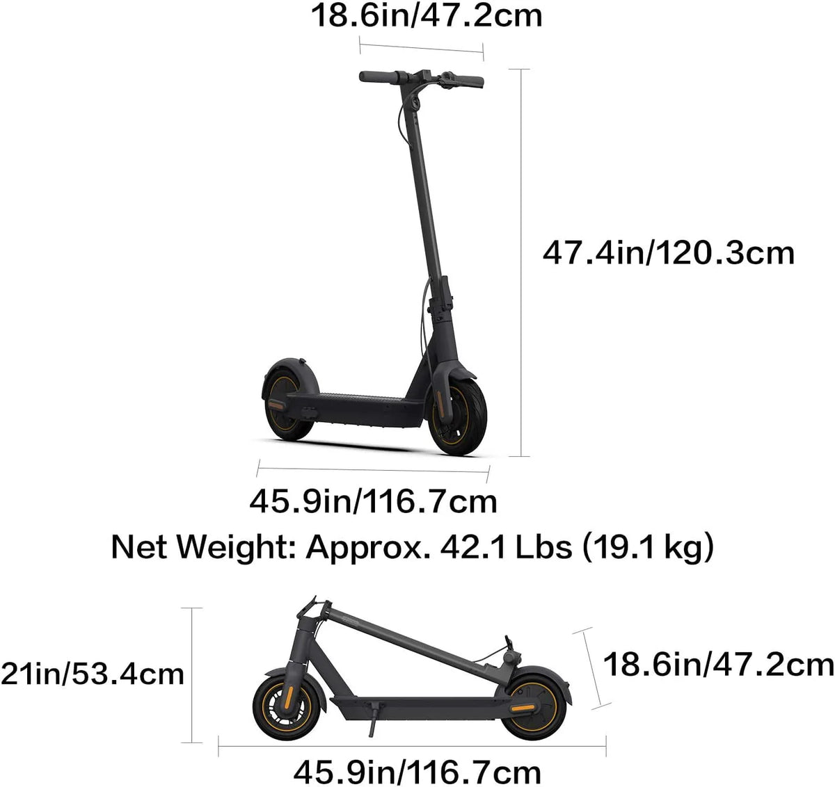 350W Motor 40 Miles Long-Range Electric Kick Scooter K914