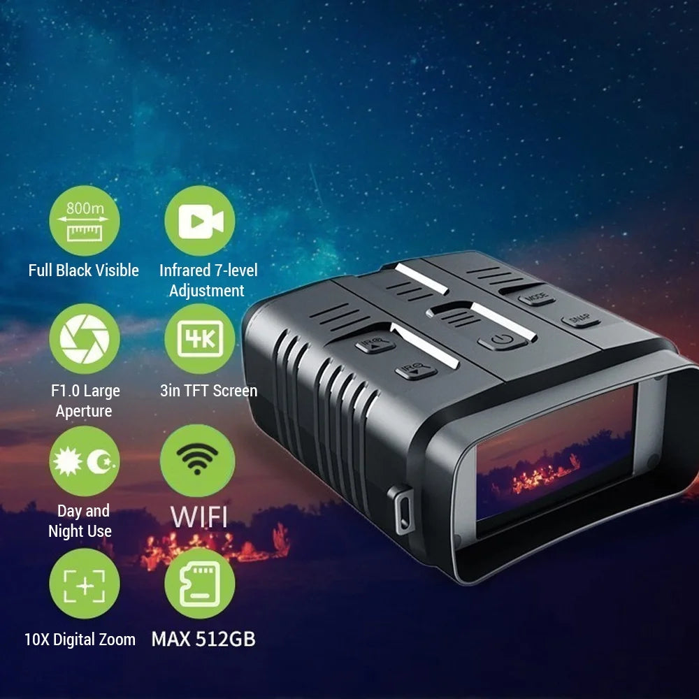 4K Night Vision Telescope with 10X Digital Zoom L18744