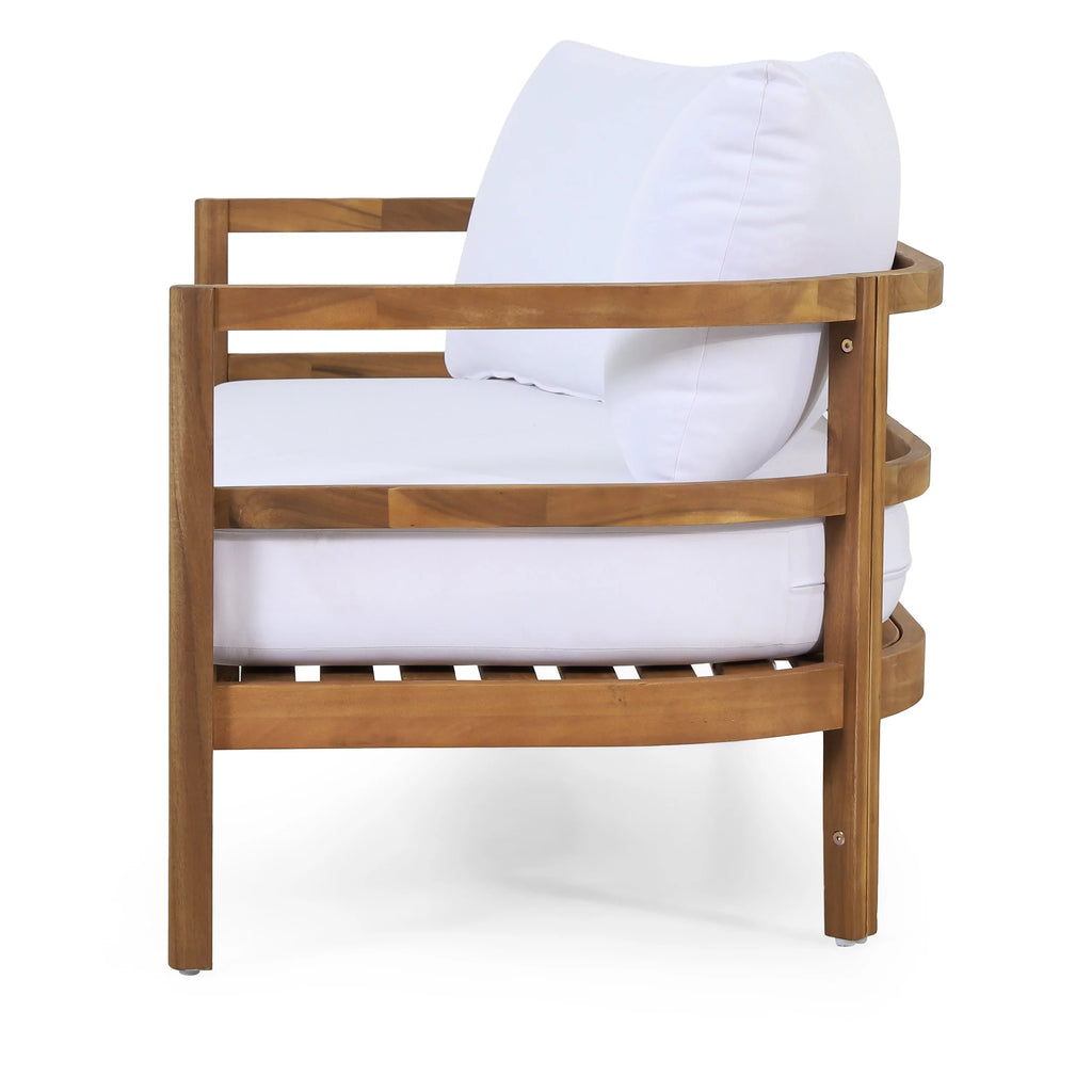 Acacia Wood Outdoor Loveseat and Coffee Table Set V993