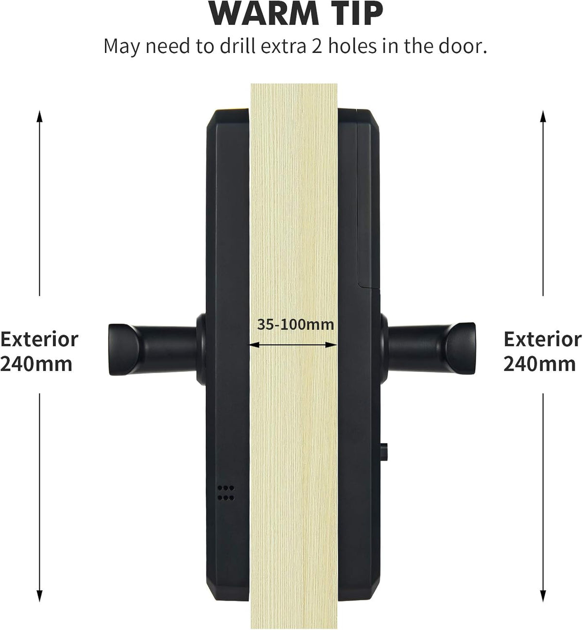 Electronic Door Lock with Touchscreen Keypad G3635