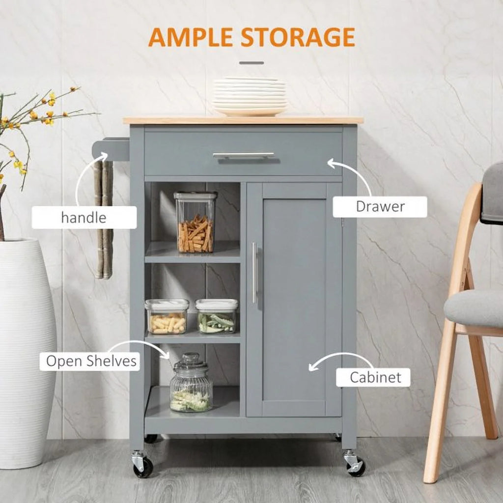 Kitchen Island Cart on Wheels H483