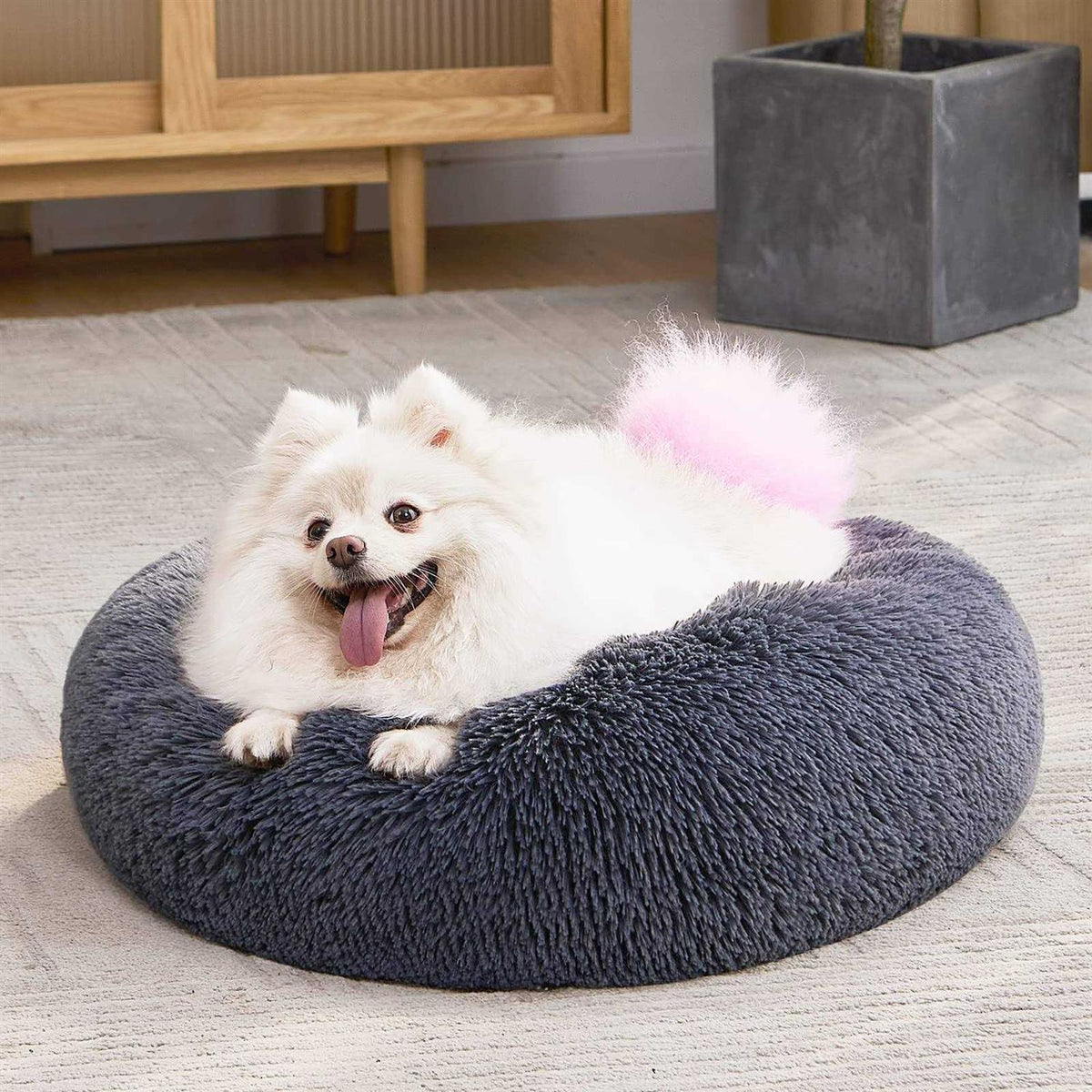 Orthopedic Donut Cuddler Round Washable Dog and Cat Bed M20964