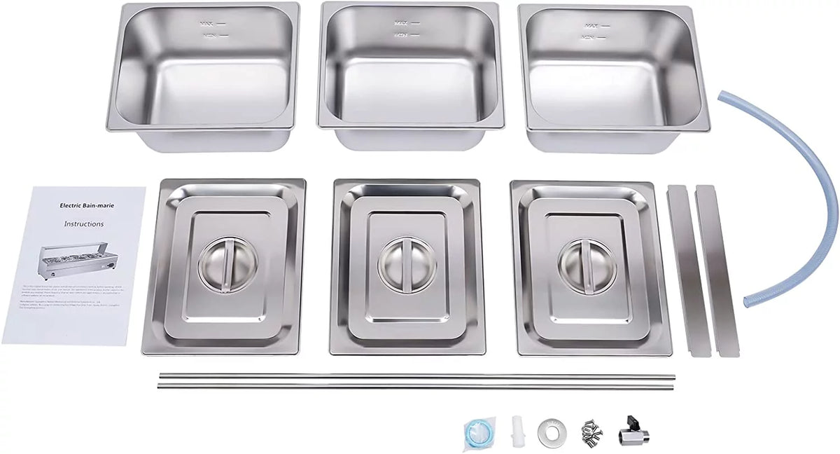 3 Pans 1200W Food Warmer J5311