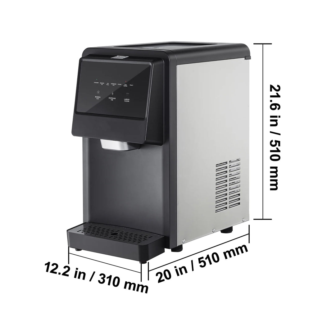 Portable Countertop Ice Maker 62lbs/24H Self-Cleaning M438
