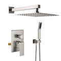 Wall-Mounted Shower System with 10-in Rainfall and Handheld Shower Head Set X512183