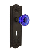 Crystal Cobalt Glass Door Knob P389
