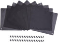 120 mm Black PVC Computer Fan Dust Filter 10 Packs Z122