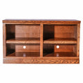 Black Oak TV Cart with Open Shelves I691115