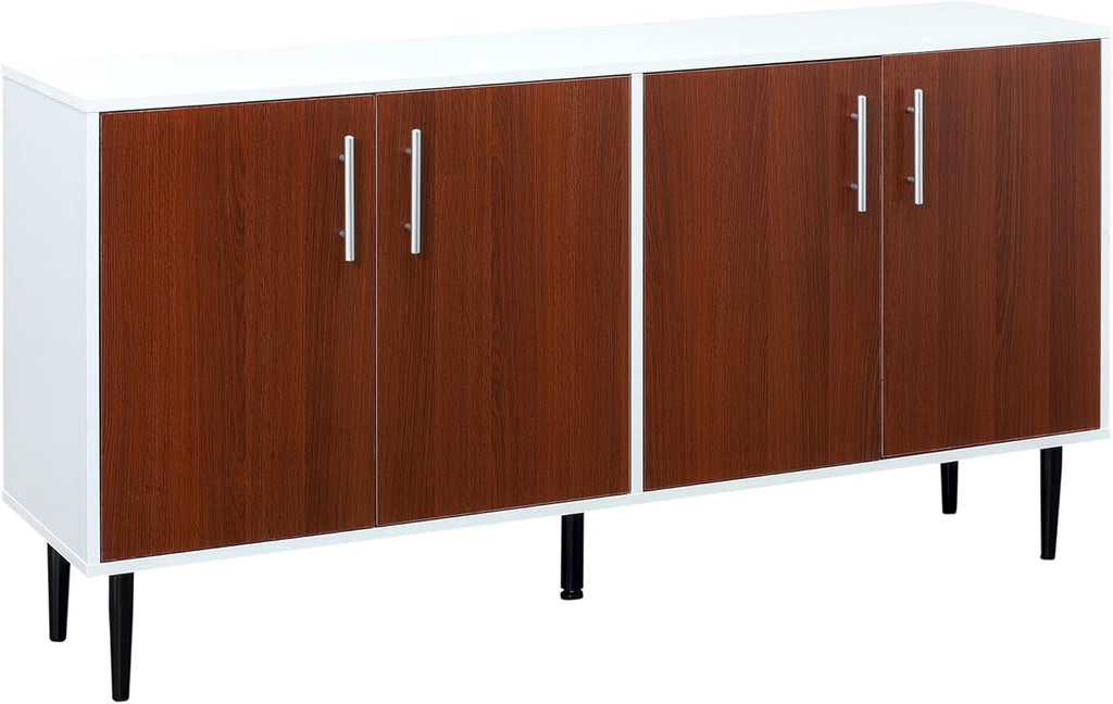 Natural Sideboard Buffet with Adjustable Shelves V698