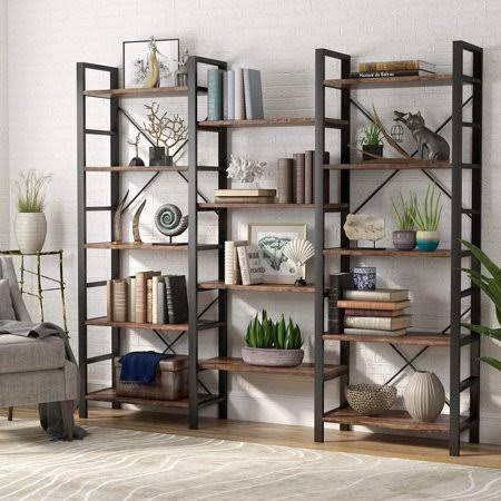 5-Shelf Wood Bookcase Q8582