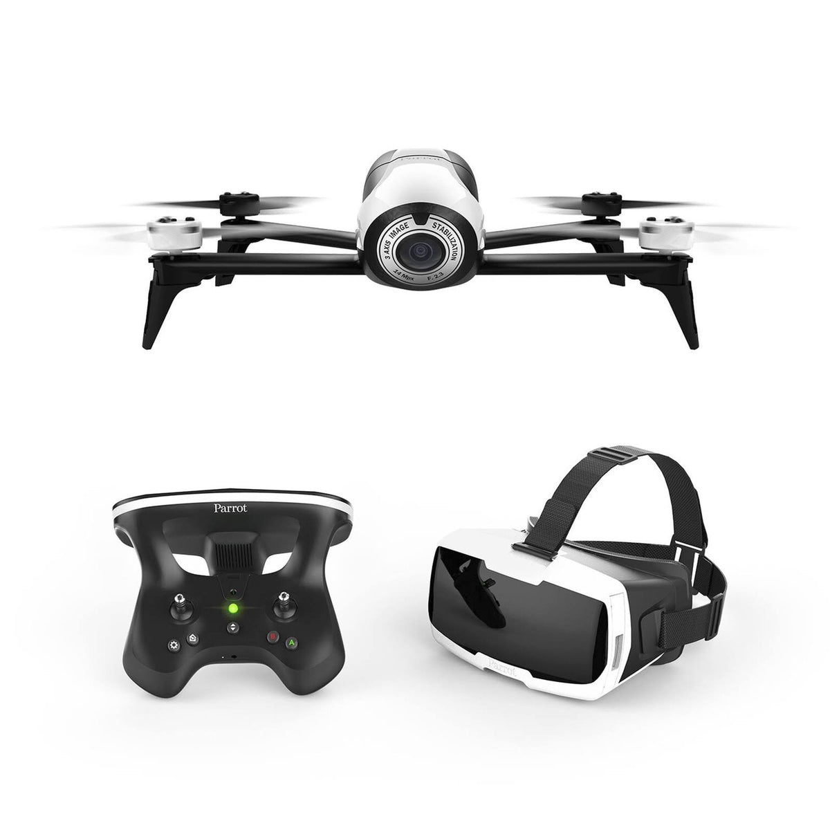 FPV Drone Kit with CockpitGlasses and Skycontroller 2 White C61506